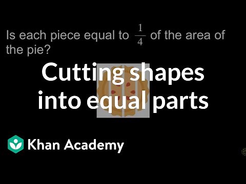 Cutting shapes into equal parts | Math | 3rd grade | Khan Academy