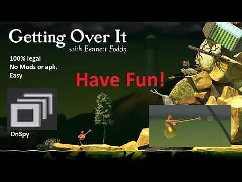 How to Modify Gravity in Getting Over It (No virus or Dangerous Mods / apk, just easy indie).