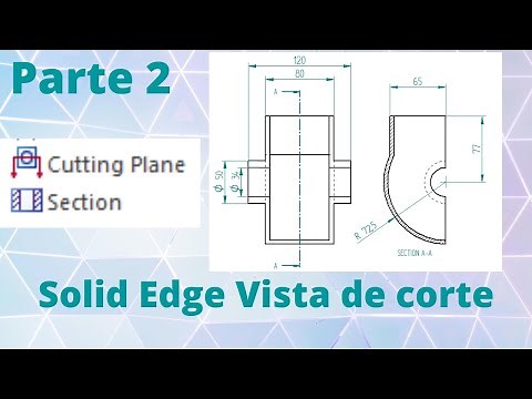 Solid Edge Vista de corte