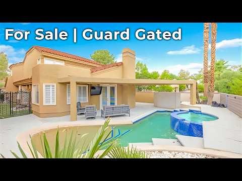 Inside a $799,000 Las Vegas Luxury Home | Spanish Trail Pool & Spa Tour