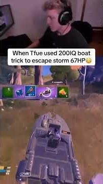 When Tfue Used Boat Trick! 😳 #shorts
