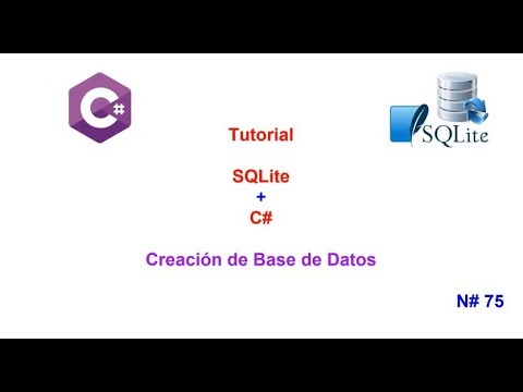 Tutorial SQLite 2023 - CSharp N# 75 Creacion de base de datos SQLite