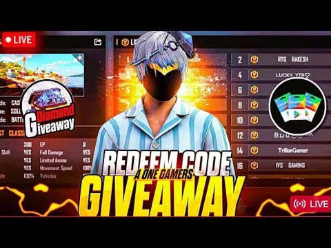 BACK TO BACK REDEEM CODE AND DAIMOND GIVEAWAY 🤩 LIVESTREAM 9PM DAILY PLEASE SUPPORT 🙏🙏