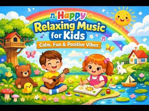 🌈✨ Happy Relaxing Music for Kids | Calm, Fun & Positive Vibes
