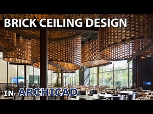 Brick Ceiling Design in Archicad Tutorial
