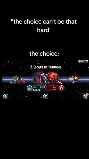 #angrybirds #starwars #angrybirdsstarwars2 I always choose the bird side😭