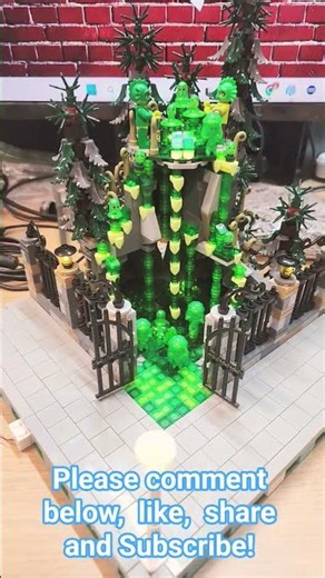 The First Build to my Lego Halloween Town Colab, It's Lit!!!