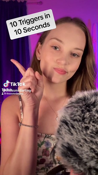10 ASMR Triggers in 10 Seconds ✨ let’s do this! (reupload bc idk how to count) #asmr #asmrdarling #10triggersin10seconds #asmrtriggers