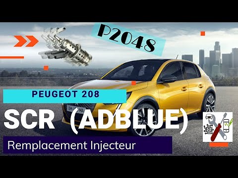 Remplacement injecteur adblue Peugeot 208 2016 (P2048)