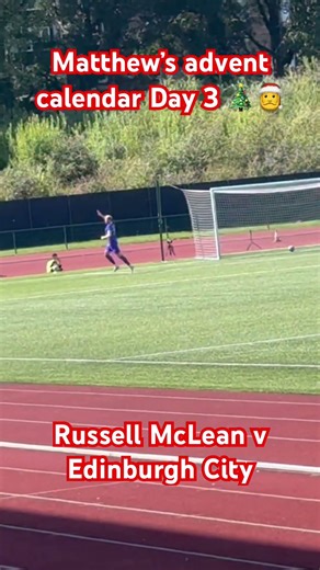 Matthew’s advent calendar Day 3. Russell McLean v Edinburgh City. #football #shorts #adventcalendar