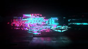 Cyberpunk Glitch Logo Reveal