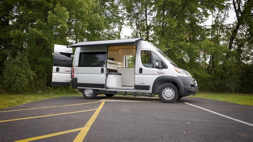 This Covert Camper Van Boasts a Premium, Minimalistic Interior With Two Sliding Doors