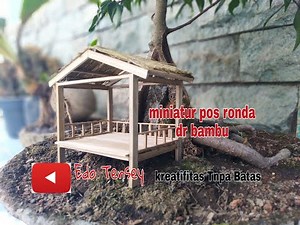 #tutorial #handmade cara membuat pos ronda dari bambu