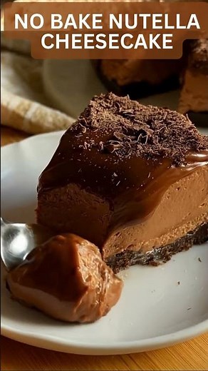 Nutella Cheesecake | Easy No-Bake Chocolate Hazelnut Dessert