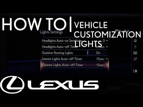 How-To Setup Vehicle Customization - Lights | Lexus