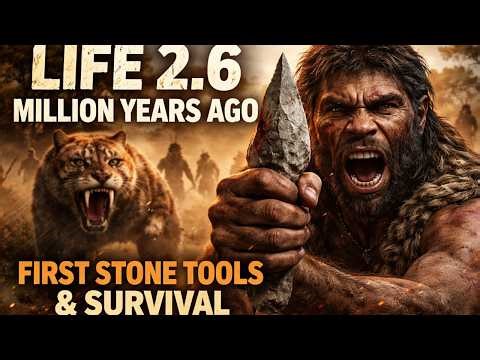 “2.1 Million Years Ago: Homo Habilis vs Giant Goose Ancestor – Deadly Prehistoric Encounter”