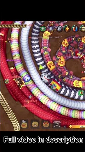 Biggest Little Big Snake Circle in History⚡️‼️💥🔥 #gaming #games #funny #gameplay #wormszone