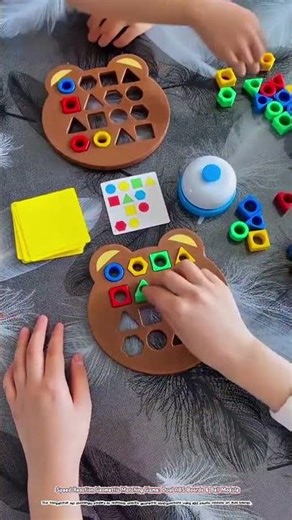 Speed Reaction Geometric Matching Game: Dual ABS Boards & Bell Module