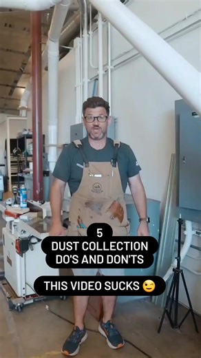 This video sucks hard. Ci0FpoZp3Tq #tipsandtricks #dust #howto #vacuum #dustcollection #dustcollector #woodworking | Jacinthe Huels