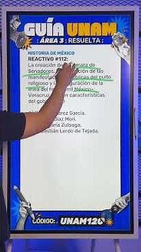 Question #112 History of Mexico – UNAM Exam Guide 2026 | Area 3