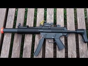HK mp5 SD6 Airsoft shooting & review