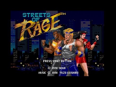 Streets of Rage 1 Walkthrough - Sega Genesis - 60fps, 1080p