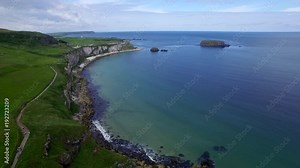 Carrick-a-Rede, Ireland. ( aerial footage Carrick-a-rede )