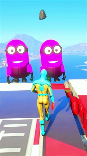 GTA 5: Spider-Man vs Minions vs Superheroes -Ultimate Battle.Ep 25 #gta #gta5 #spiderman #gtav