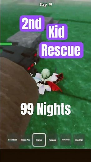 2nd (Kraken) Kid Rescue in 99 Nights in the Forest #99nights #robloxtutorial #roblox