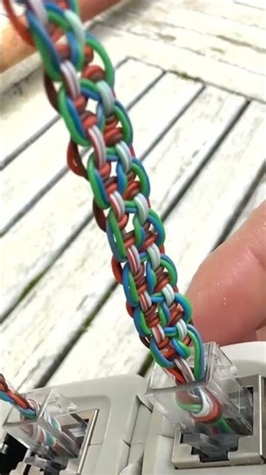 an art that is integrated into the UTP cable network #network #utp #viral #trending #tkj #fyp