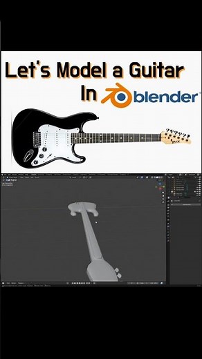 Modeling a Guitar: Beginner Blender Tutorial