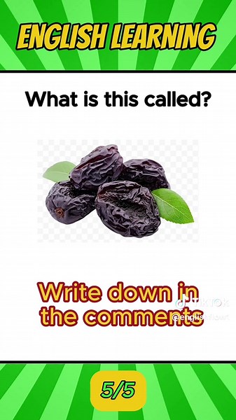 Learn English Vocabulary: Nuts and Dried Fruits