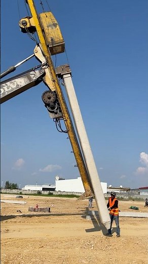 Excavator expert work piling process use hammer #shorts #short #shortsfeed #youtubeshorts