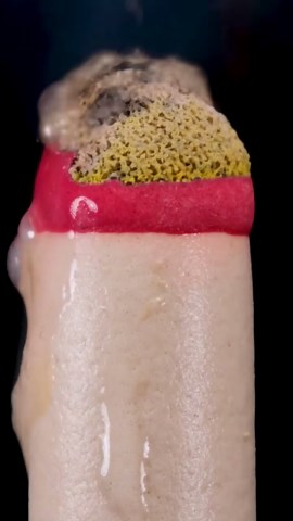 Extreme macro footage captures a stunning object transformation