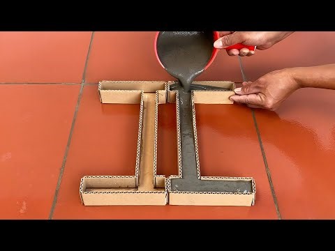 Cement and cardboard - A simple yet unique garden idea you shouldn't miss