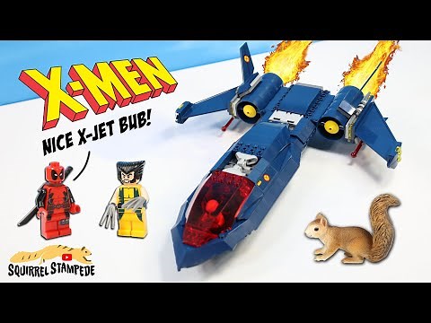 LEGO Marvel X-Men X-Jet Build Review with 90's Wolverine Rogue & Cyclops Minifigures!