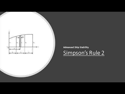 Ship Stability - Simpson's Second Rule