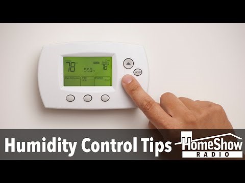 What can I do to control the humidity level in my home?
