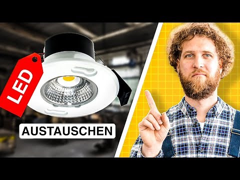 Replacing halogen spotlights with LED recessed spotlights (instructions)