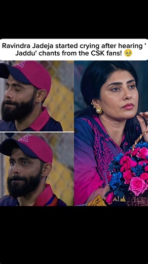Ravindra Jadeja started crying after hearing 'Jaddu' chants from the CSK fans! 🥹 #ravindrajadeja