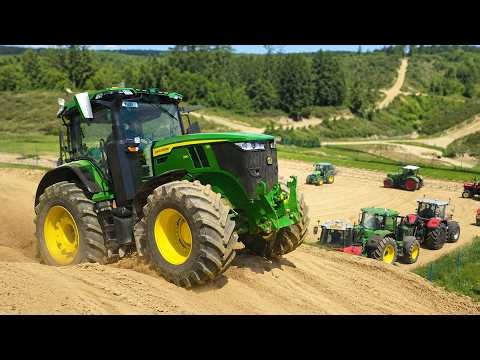 🚜💨 Who Is Faster? John Deere vs Massey Ferguson vs Zetor | Tractor Sprint