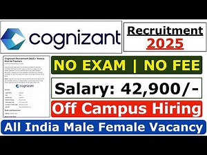 Cognizant Recruitment 2025 | Cognizant Vacancy 2025 | Cognizant Jobs For Freshers | Cognizant Jobs