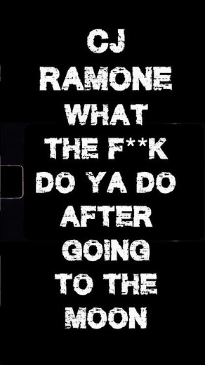 WHAT THE F**K DO YA DO AFTER GOING TO THE MOON