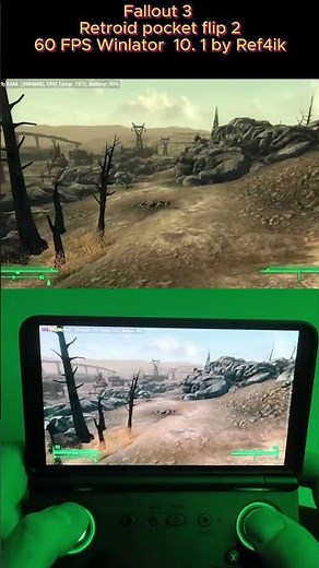 Fallout 3 60FPS Gameplay Winlator v10.1 Retroid pocket flip 2 #fallout3 #retroidpocket5
