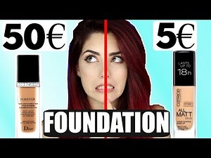 5€ Foundation vs 50€ Foundation DROGERIE vs HIGH END I Dupes Vergleich I Luisacrashion
