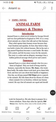 Animal Farm by George Orwell | Full Summary & Key Themes Explained #literature #novel