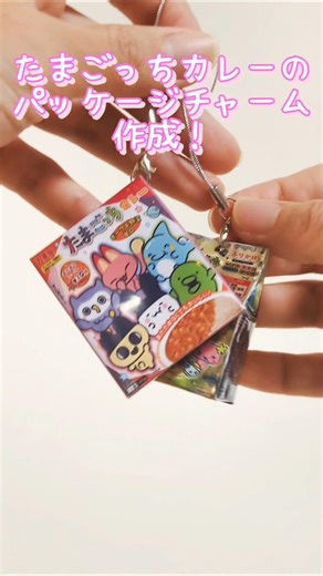 【たまごっち】丸美屋のたまごっちカレーのパッケージミニチュア作成 #100均工作