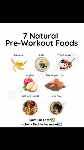 “7 Best Natural Pre-Workout Foods 🍌💪 | Boost Energy & Muscle Growth Naturally” #musclegain