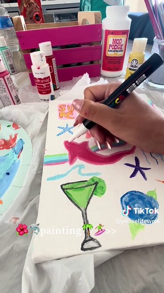 Painting Techniques for Surfer Girls and Ocean Lovers