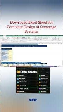Complete Design of Sewerage System #civilengineering #environmental